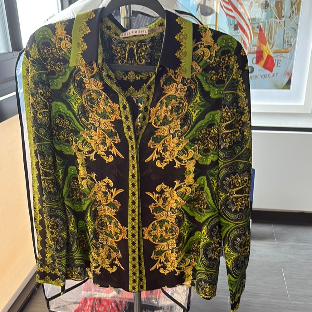 Alice + Olivia Silk Blouse